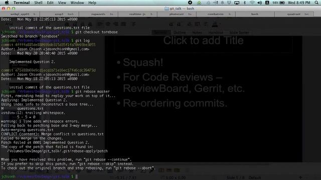 Interactive rebasing with Git - Grumpy Gits Meetup смотреть онлайн