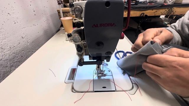 Краткий обзор про промышленную швейную машинку Аврора DE с шагающей лапкой  #avrora #швейнаямашина