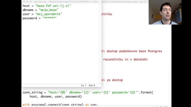 OPB - 21 - Priklop na PostgreSQL s Pyhtonom смотреть онлайн