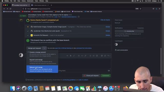 Tutorial de Git – 33. Merge and squash (GitLab / GitHub...) смотреть онлайн