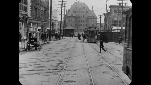 May 1907 - Ride through Victoria and Vancouver, Canada (speed corrected w/ added sound) смотреть онлайн