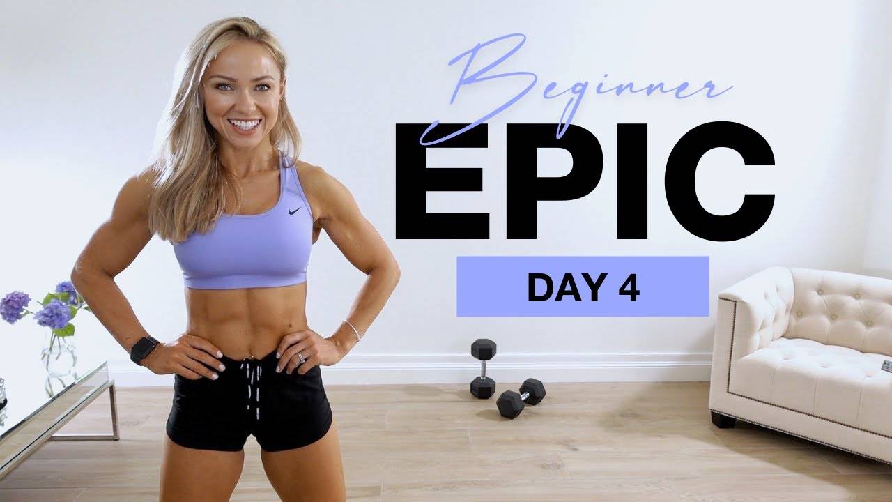 Caroline Girvan - Day 4 of Beginner EPIC _ 30 Min Dumbbell Full Body Workout смотреть онлайн