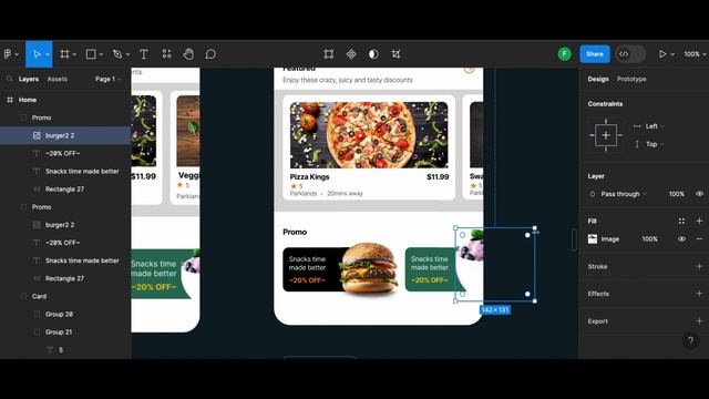 FOOD DELIVERY APP UI DESIGN - FIGMA - PART 2 - For Beginner's смотреть онлайн