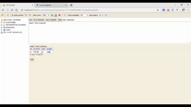 Vue.js + Spring Boot + H2 Database [embedded mode] example | Spring Data JPA + RestAPIs CRUD exampl смотреть онлайн