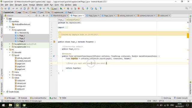 ViewPager and TabLayout Android Make Slide Page Tabs Custom Adapter Fragment смотреть онлайн