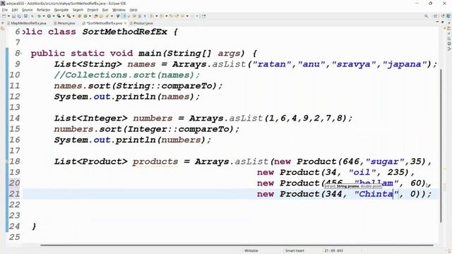 COREJAVA || JAVA-8 FEATURES || Session=14|| Method Reference sort() || Mr. RATAN SIR || 7330886699 смотреть онлайн