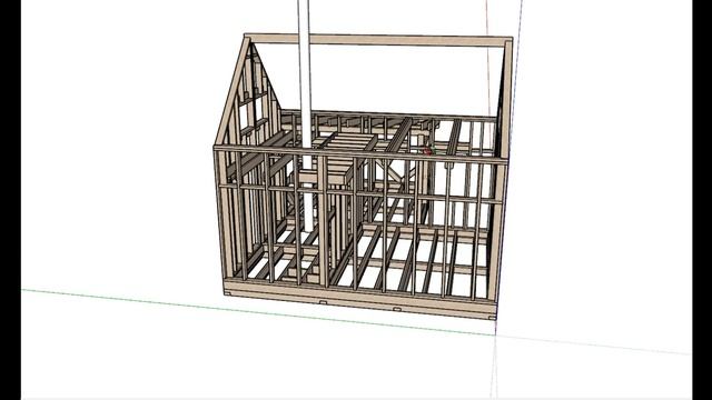Оригинальная каркасная баня с антресолью КБ 7К и полный комплект чертежей смотреть онлайн