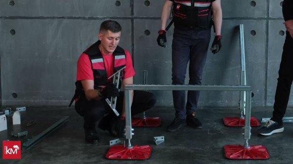 Инструкция по сборке типовых узлов для кровельных опор TECHNORAPTOR FOOT