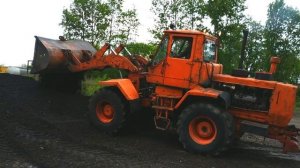 РАБОТА НА ПОГРУЗЧИКЕ Т-156/WORKING ON THE LOADER T-156