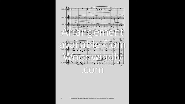 If Ye Love Me by Thomas Tallis, arranged for Clarinet Quartet by Hugh Levey смотреть онлайн