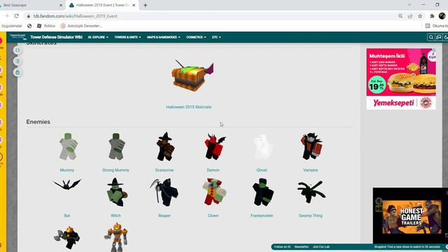 EVENTLERİ İNCELEDİK/TDS WİKİ FANDOM (GEÇMİŞ VİDEO) смотреть онлайн