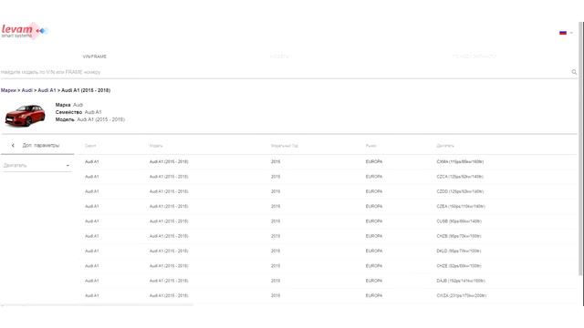 Levam OEM - Original Spare Parts Catalogue