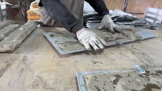 Производство фасадной плитки и сайдинга для отделки внешних стен дома по технологии Мрамор из бетон смотреть онлайн
