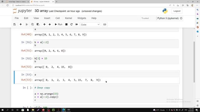 Deep copy vs View copy numpy | Machine Learning | Snake In Code смотреть онлайн