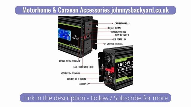 Novopal 12v 1500w Pure Sine Wave Power Inverter