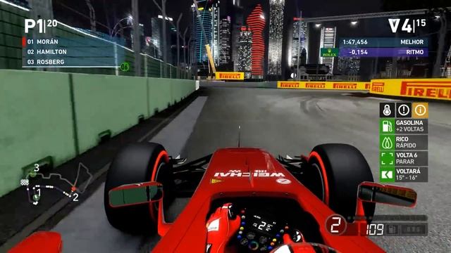 F1 2014 - MODO CARREIRA - #14 - GP de SINGAPURA - FERRARI | Jogos Clássicos смотреть онлайн