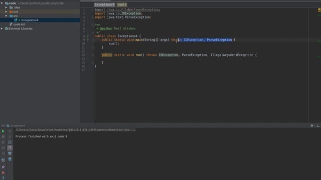 Java для начинающих. Урок 40: Исключения (часть 4). смотреть онлайн