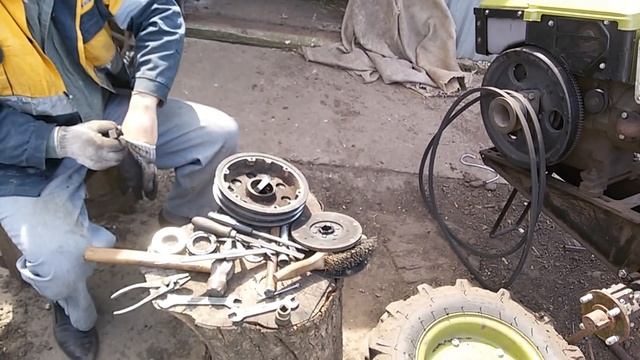 Мотоблок с выжимным от ВАЗ смотреть онлайн