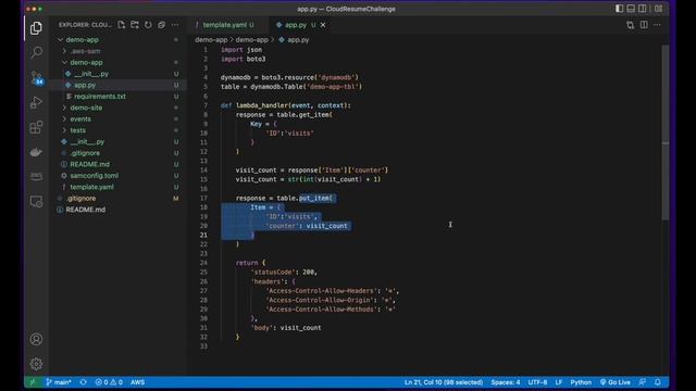 Cloud Resume Challenge Sprint (Sept, 2022) - Week 2 смотреть онлайн