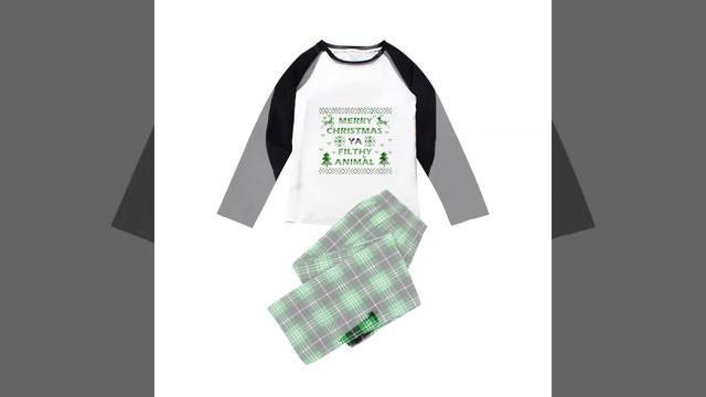Christmas Family Pajamas Merry Christmas Ya Filthy Animal Couple Reindeer Green Matching Pajamas Se смотреть онлайн