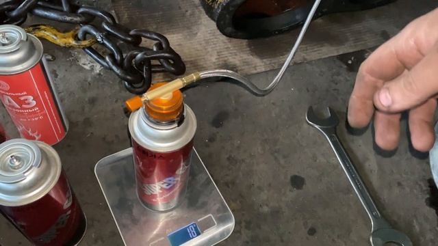 Заправка газовых баллончиков от большого бытового баллона