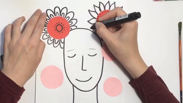Рисуем портрет МАМЫ_уроки рисования для детей_ смотреть онлайн