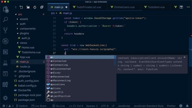 18. Setup Apollo Client for Subscriptions смотреть онлайн