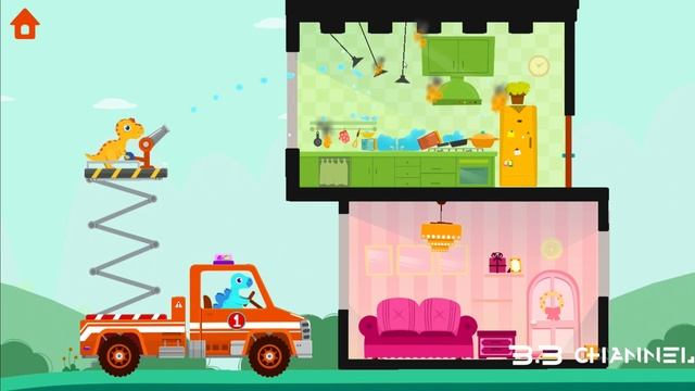 Dinosaur Digger 3, Fire Truck Rescue Free (Android game) смотреть онлайн