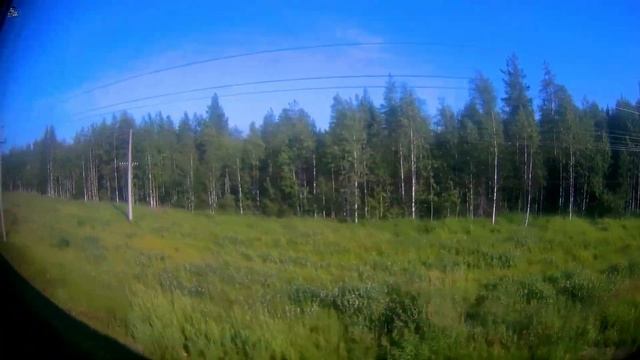 Железная дорога Сосногорск - Малая Пера - Ираель (вид из окна поезда, северная сторона) (СЖД) смотреть онлайн