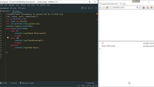 Switch statement in JavaScript: JavaScript Tutorials #14 смотреть онлайн