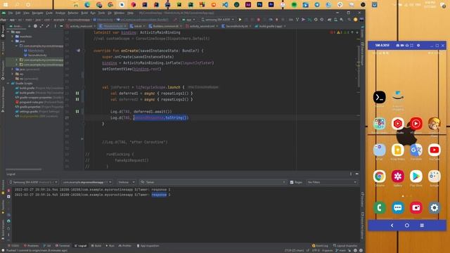 #128 Android Kotlin Development 2022 [Arabic] | Coroutines async, await, deferred смотреть онлайн