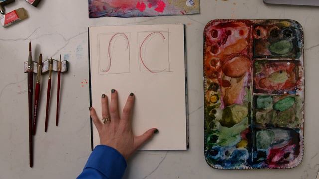 How To EASILY Sketch The Perfect Arrangement Of Flowers.