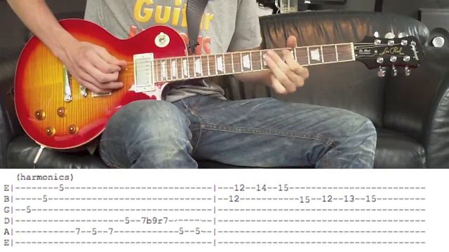 Bon Jovi - Living On A Prayer Solo Lesson (With Tabs) смотреть онлайн