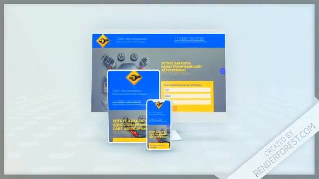 Одностраничный сайт Автосервиса смотреть онлайн