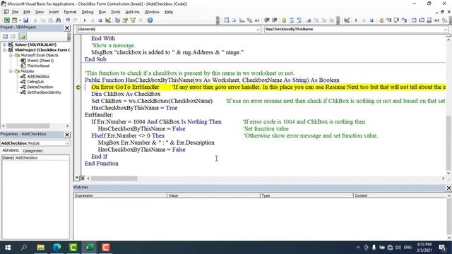 Checkbox Adding by using VBA смотреть онлайн