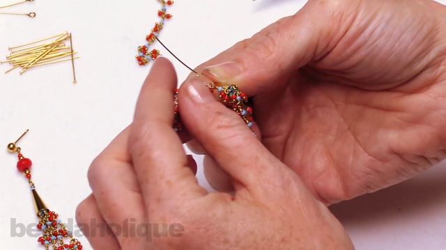 How to Make the Coralie Bead Fringe Earrings смотреть онлайн