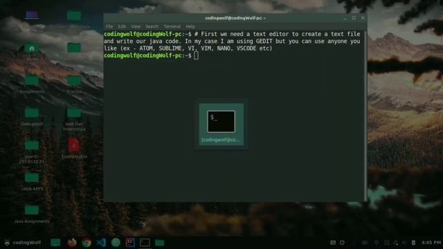 Compile and Run Java Code on Linux смотреть онлайн