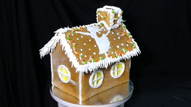 пряничный домик на Новый год и Рождество | варианты оформления