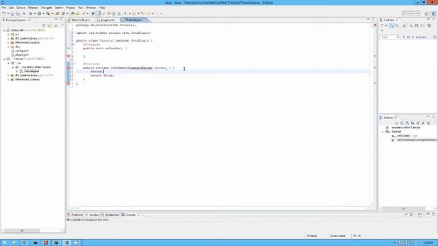 Creating a Spigot / Bukkit Server Plugin pt. 1 | Your First Command! смотреть онлайн