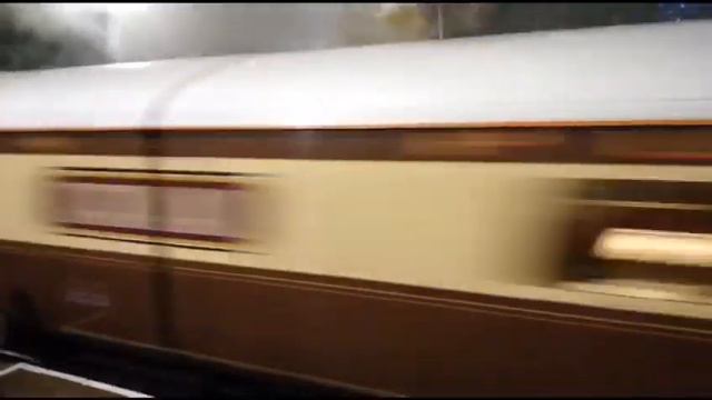 Dramatic flash of light from steam train's fire at Brighouse смотреть онлайн