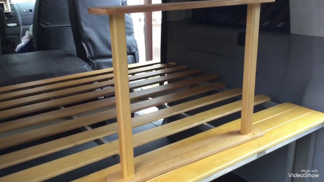 Shelf-sleeping bag in VW Caravelle T5 Полка-спальник в VW Caravella T5 смотреть онлайн