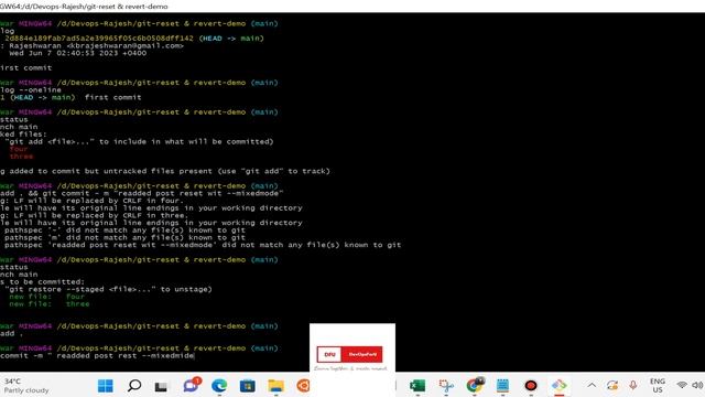 git reset & revert -commands смотреть онлайн