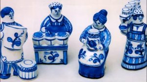 Познавательное видео для дошкольников и младших школьников "Голубая гжель"