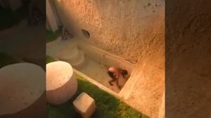 Сделал дом из песка