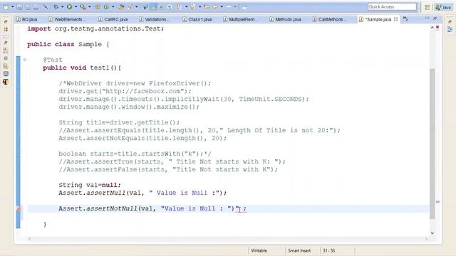 Selenium Training || TestNG Assertions 3 смотреть онлайн