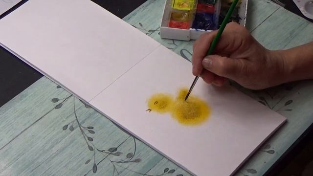 Нетрадиционная техника рисования поролоном цыпленка смотреть онлайн