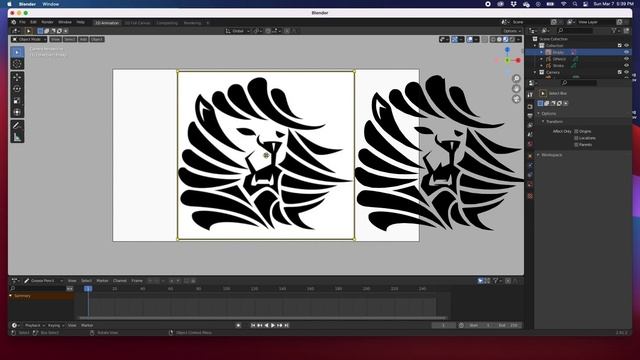 How use the Trace Image to Grease Pencil, Blender Animation Tutorial Grease Pencil смотреть онлайн