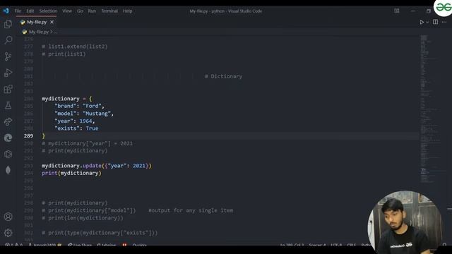 Learning about dictionaries & functions смотреть онлайн