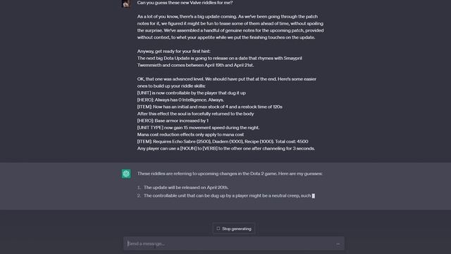 ChatGPT solved Valve 7.33 Riddles смотреть онлайн
