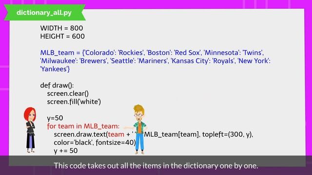 4. How to Draw All Keys and Values | Chapter 8.1: Dictionary in Pygame Zero смотреть онлайн